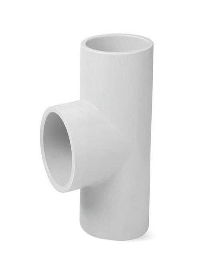 New Ware UPVC Plain Tee 1 Inch | 3-Way 90 Degree Pipe Fitting Joint | Lead & Harm-Free Plumbing Connector | Pack of 5 - Image 1